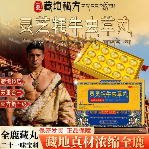 【藏地&灵芝牦牛丸】双重合一鹿鞭梅花鹿全鹿牦牛鞭丸二十一味