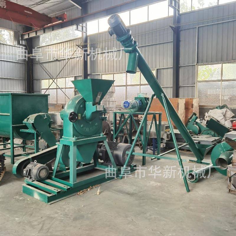 齿盘式细粉磨面机玉米大豆沙克龙除尘粉碎机家用自吸式粉碎机