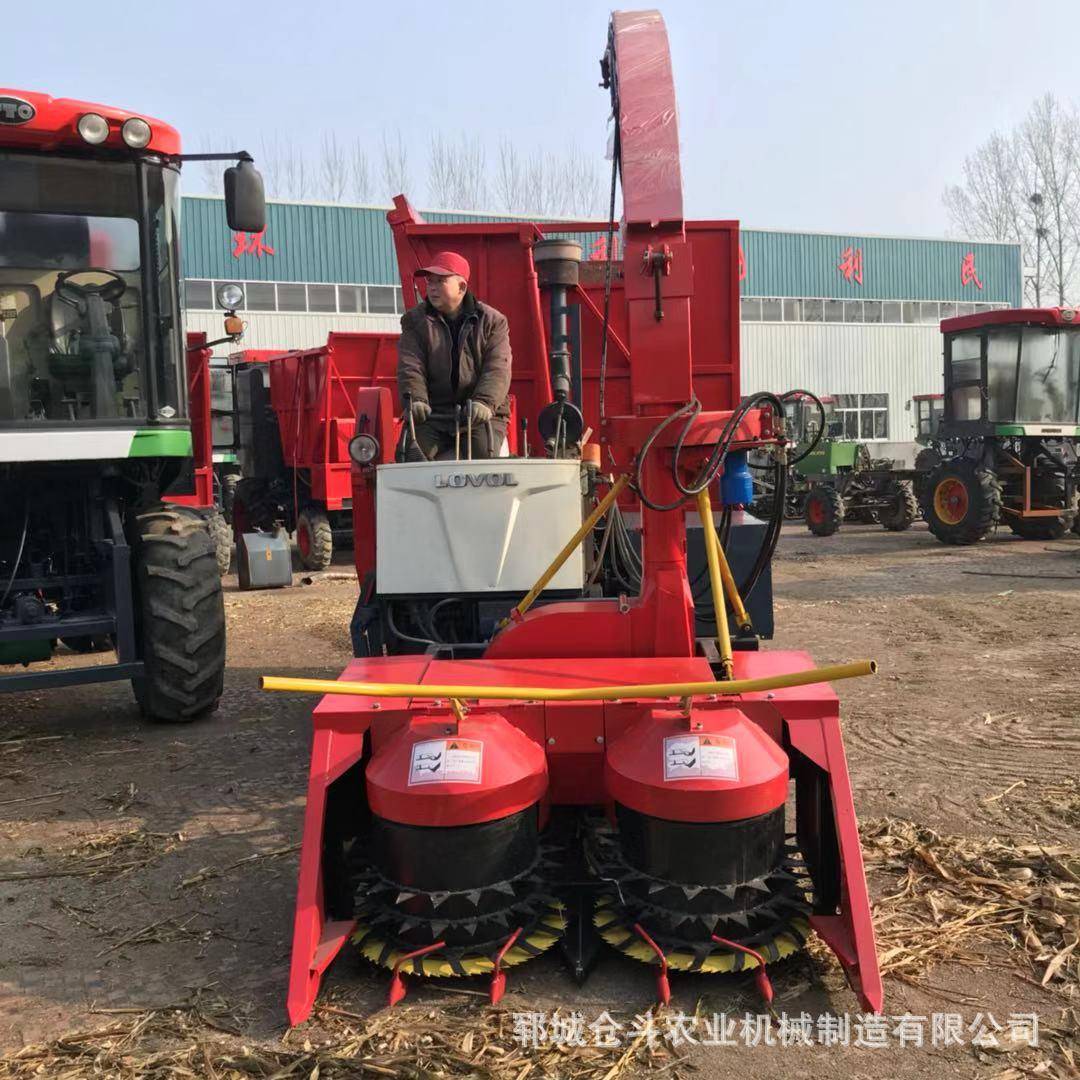 140马力秸秆收割青储机全自动高喷粉碎青贮机玉米秸秆青储机