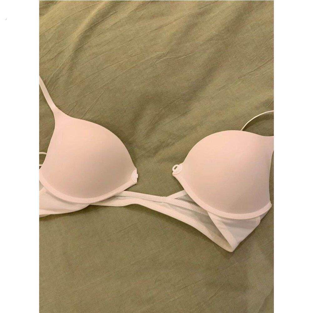 前扣式内衣女小胸聚拢显大无钢圈夏季轻薄透气无痕裸感少女文胸罩