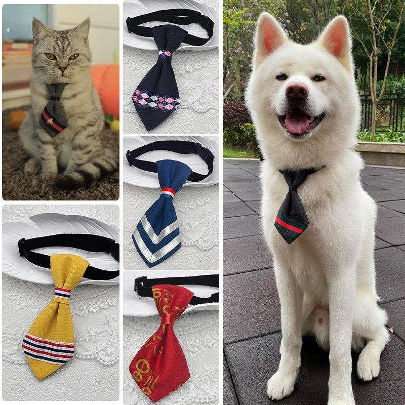 宠物狗猫绅士搭配饰品柴犬领带迷你英短领巾宠物狗领结大型犬领带