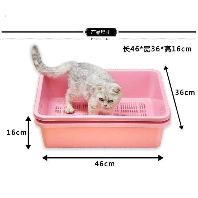 松木专用猫砂盆半封闭大号双层猫屎厕所猫咪用品送铲子龟苗养育盘