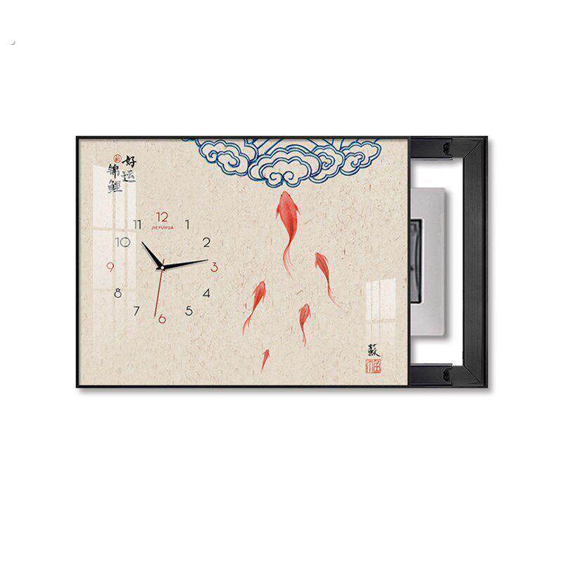 电表箱装饰画配电箱高端免打孔弱电箱遮挡多媒体电闸箱盒开关挂画