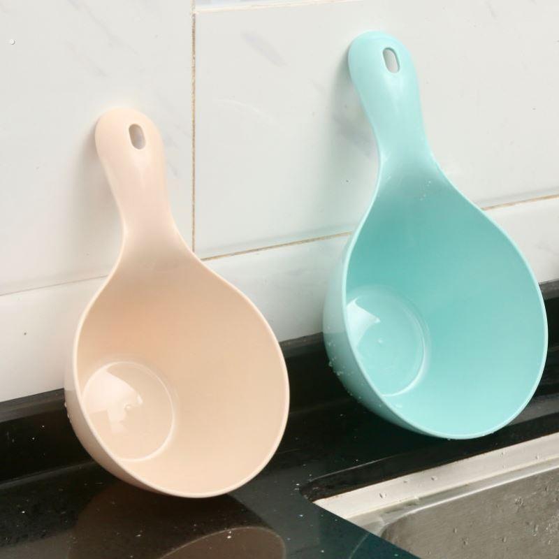 挖面小瓢特小号水瓢浇地一体成型水瓢面粉勺舀米勺厨房家用舀米器图片