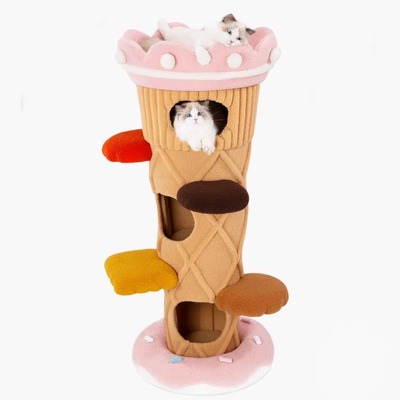 大树冰淇淋猫窝猫爬架一体特价