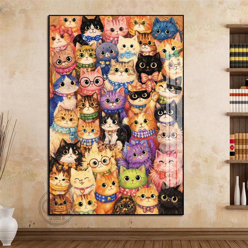 2026新款猫咪DIY高颜值钻石画图片