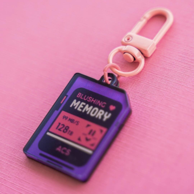 心跳回忆MemoryCard亚克力钥匙扣创意包包装饰挂件时尚个性礼物