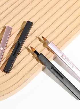 T唇刷/伸缩A1pq808-单头唇刷口红刷伸缩便携化妆工具涂嘴唇小刷子