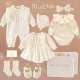 新生婴儿礼盒送礼物周岁 纯棉女宝宝衣服套装 Minttoo夏季 春秋新品