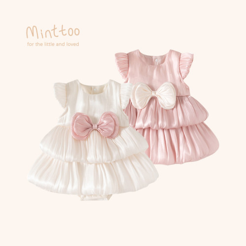 Minttoo夏季女宝宝纯棉连体爬服