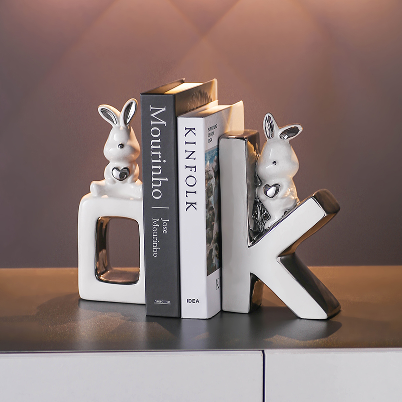 创意书档小熊摆件书立装饰品