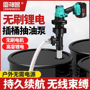 锂电油泵充电式电动抽油泵柴油抽液泵防爆泵便携化工泵防腐抽液泵