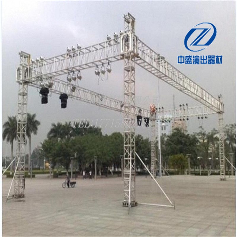 铝合金桁架舞台架子truss架雷亚架铝合金灯光架婚庆龙门架背景架
