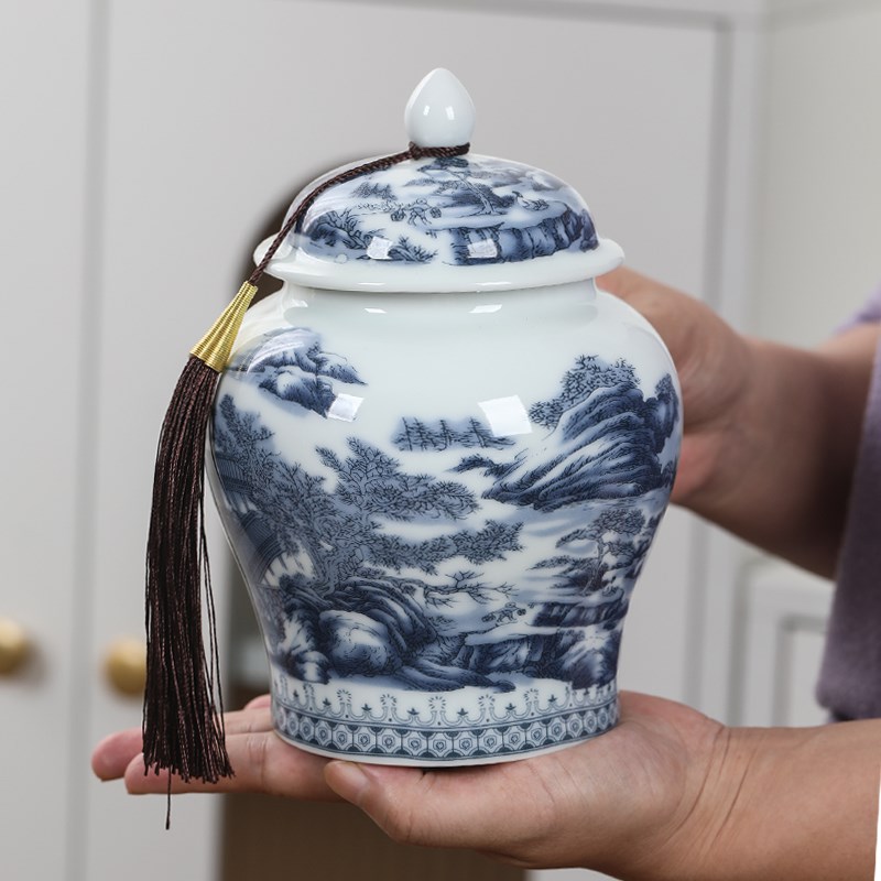 陶瓷茶叶罐茶叶空礼盒包装红茶金骏眉醒茶罐普洱茶密封罐通用礼品