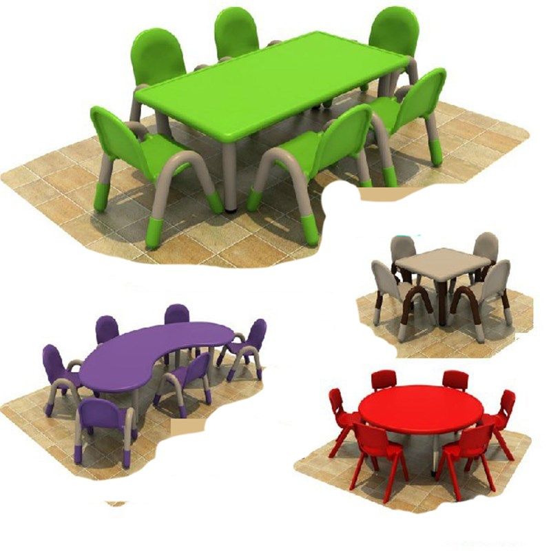 奇特乐幼儿塑料桌椅儿童桌子可升降课桌幼儿园宝宝升降豪华桌椅