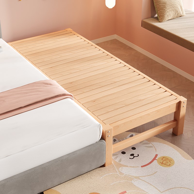 榉木拼接床儿童床婴儿小床男孩单人床女孩公主床边床加宽拼接大床