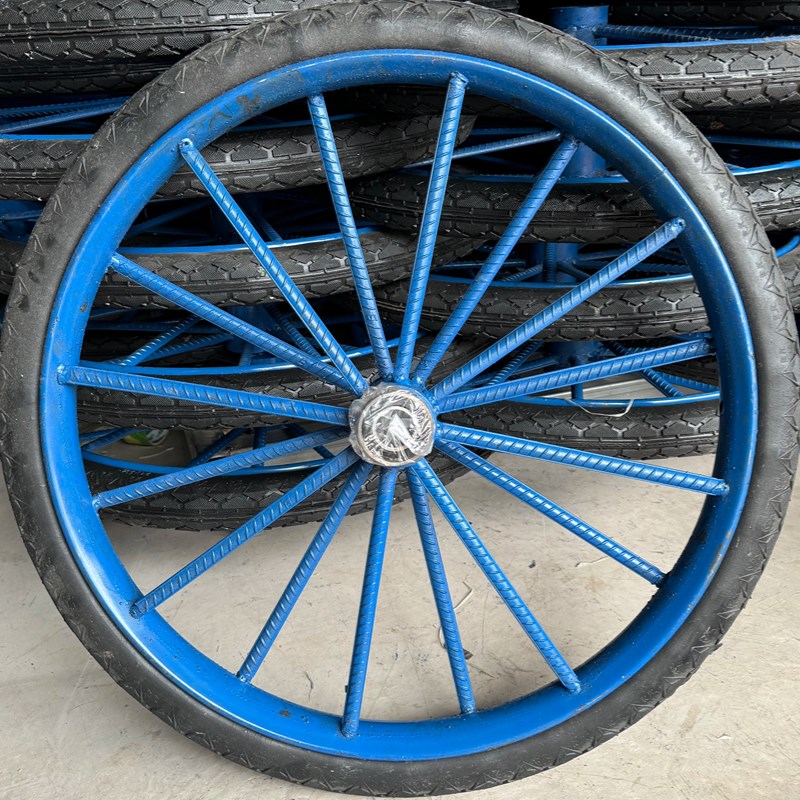 工地手推车轮胎实心胎人力三轮车架子车劳动车轱辘配件