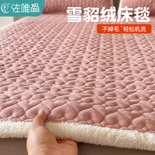 毛毯加厚冬季珊瑚绒床单绒毯铺床毯子加绒保暖午睡床毯垫子