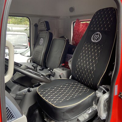 国六三环新款昊龙T5T260T280货车座椅套创客T3自卸车轻卡专用座套
