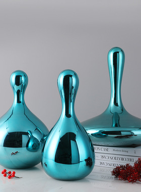 现代玻璃水滴酒柜创意几何样板房酒店软装装饰