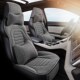 汽车坐垫三件套四季 凉垫布艺垫子 通用单片亚麻座椅套通风座垫夏季