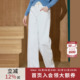 coolhut垂感明线高腰窄版 显瘦通勤休闲直筒2026春季 女士牛仔裤