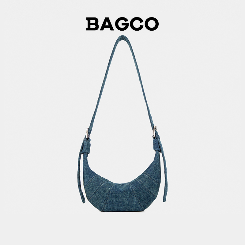 BAGCO牛角包女包单肩斜挎包百搭