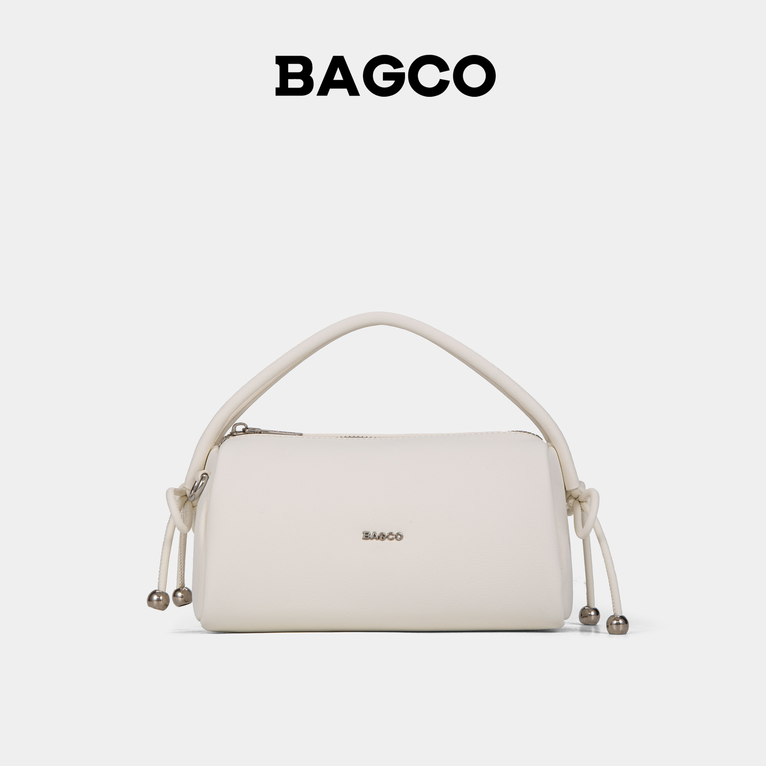 BAGCO蝴蝶结小珠子秋季简约通勤外出百搭枕头包软乎乎斜挎小包包