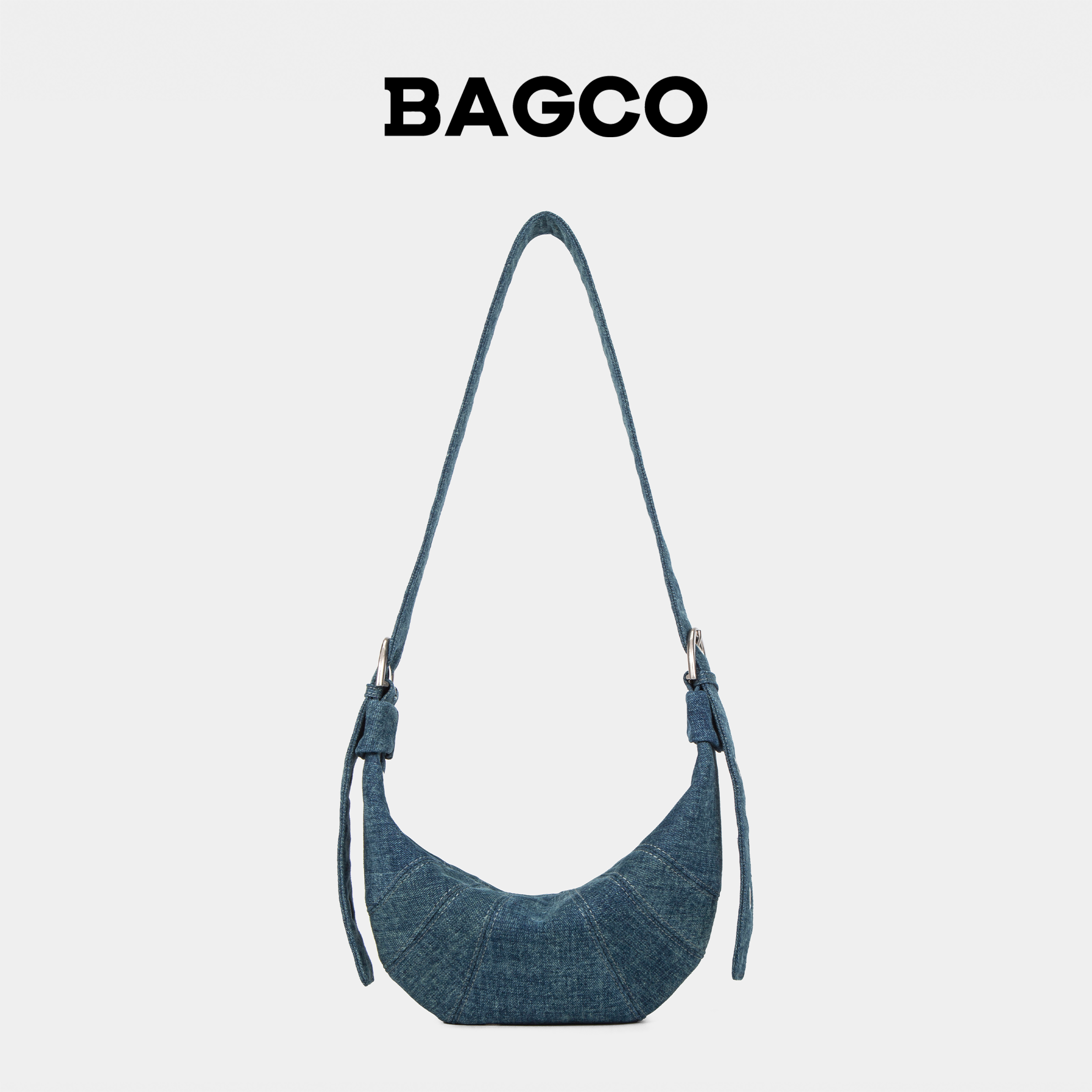BAGCO牛角包女包单肩斜挎包百搭