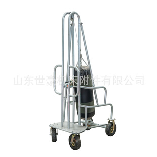 手动死猪拖车清障捡猪车养猪场用欧式 电动拉死猪车动物尸体处理车