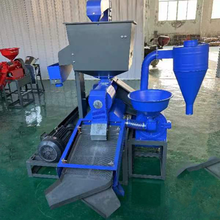 80型农用去石震动分离一体机水稻脱皮碾米机15马力柴油机带