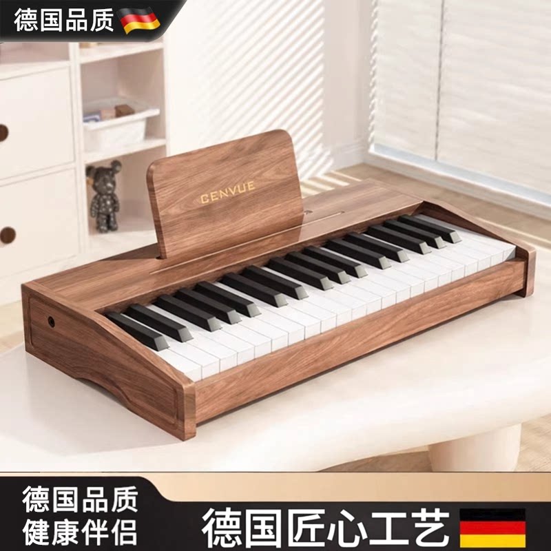 德国木质儿童3-8岁小钢琴电子琴入门男女孩宝宝婴儿幼儿玩具礼物