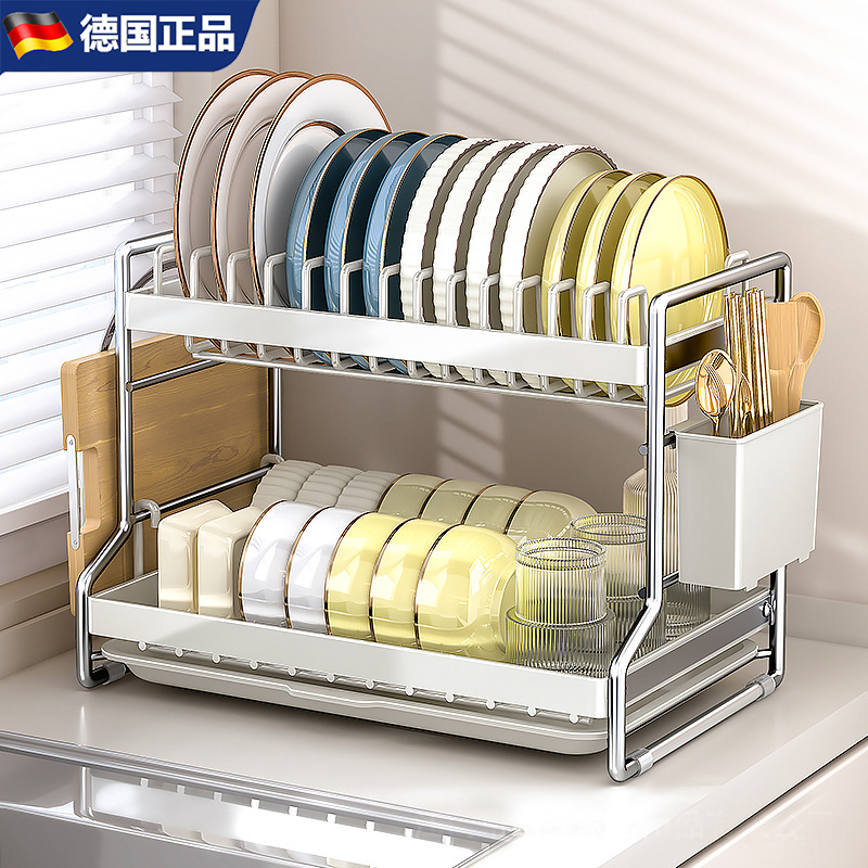 品质碗盘沥水架台面厨房置物架水槽放碗碟架多功能碗筷收纳架