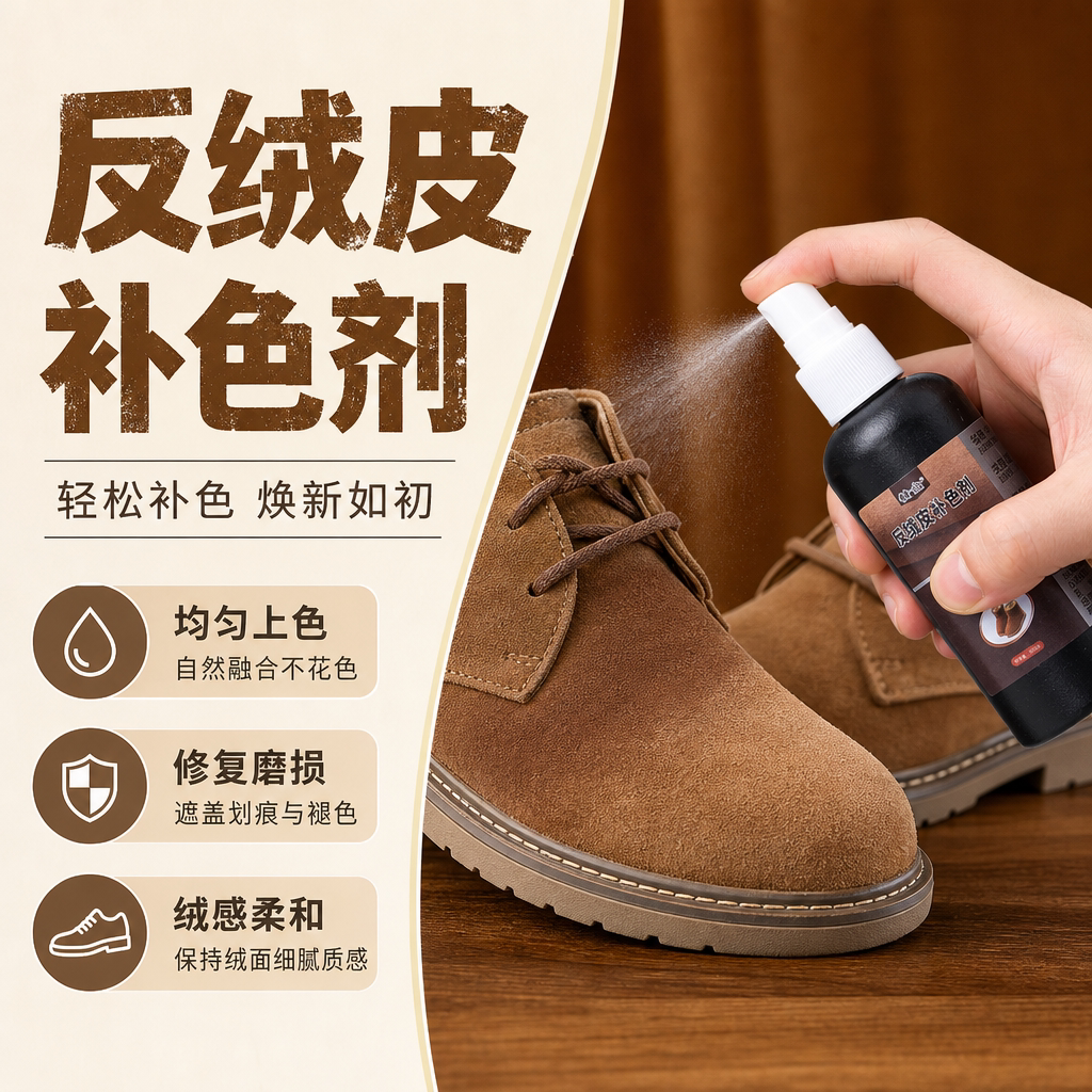 补色反绒皮补色剂去发白上色翻新