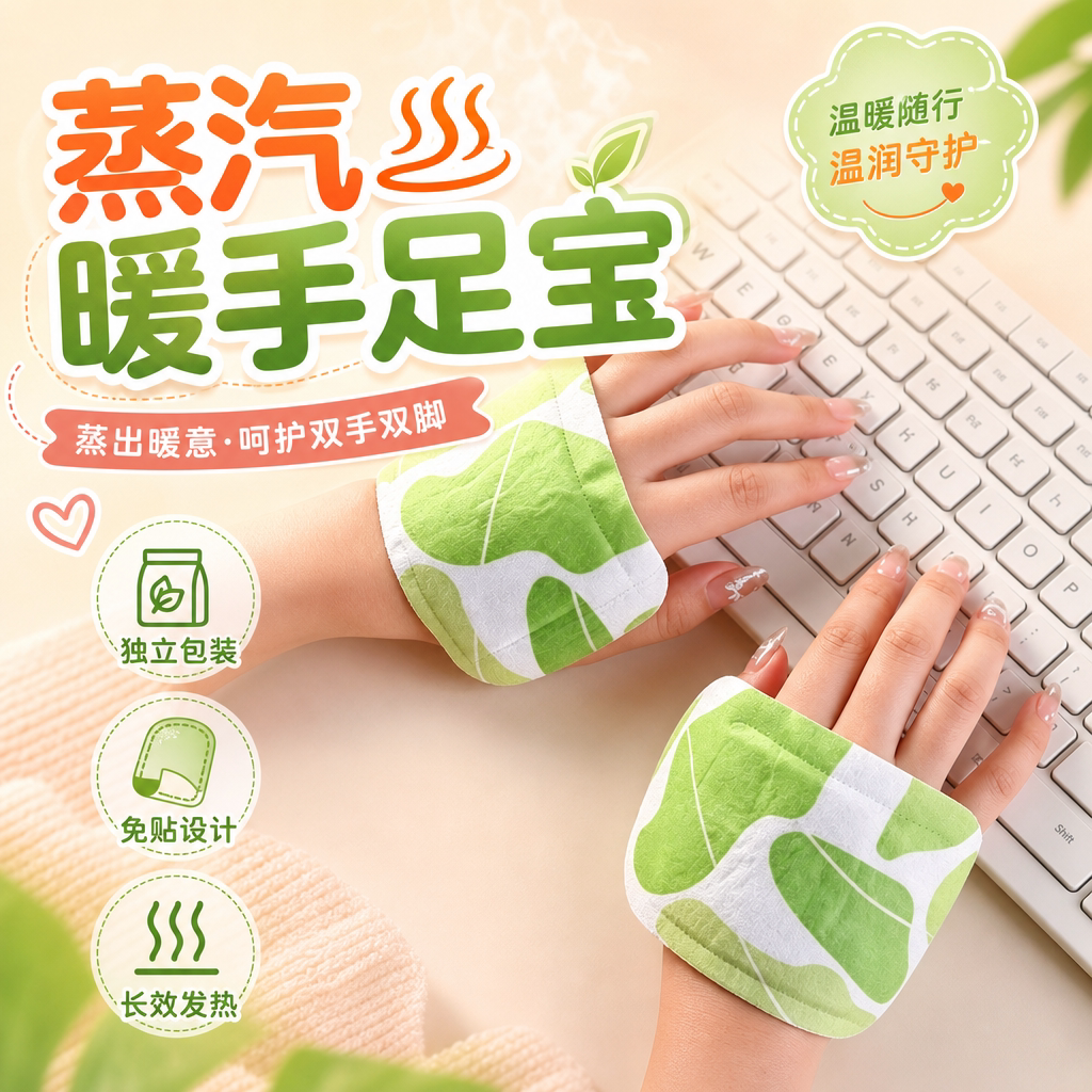 蒸汽暖手贴握式免贴长效发热保暖
