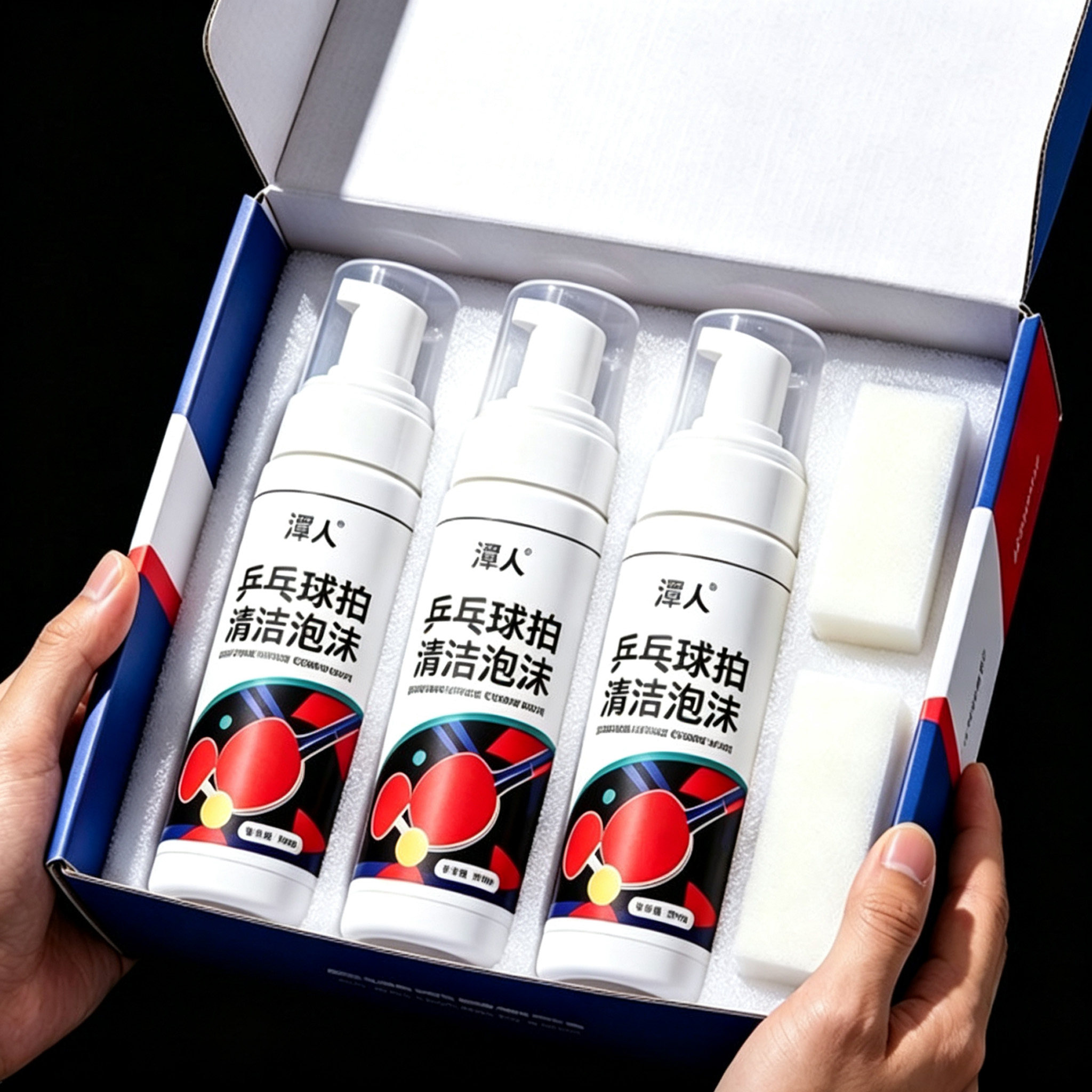 乒乓球拍清洁泡沫增粘增涩型洁净