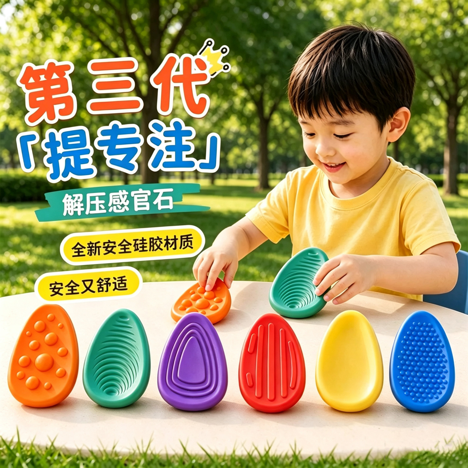 感官石解压玩具触觉灵感专注静心