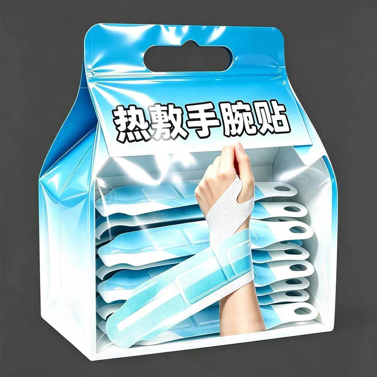 手腕热敷贴蒸汽暖手宝一次性自发热手绑带舒缓保暖防寒发热贴