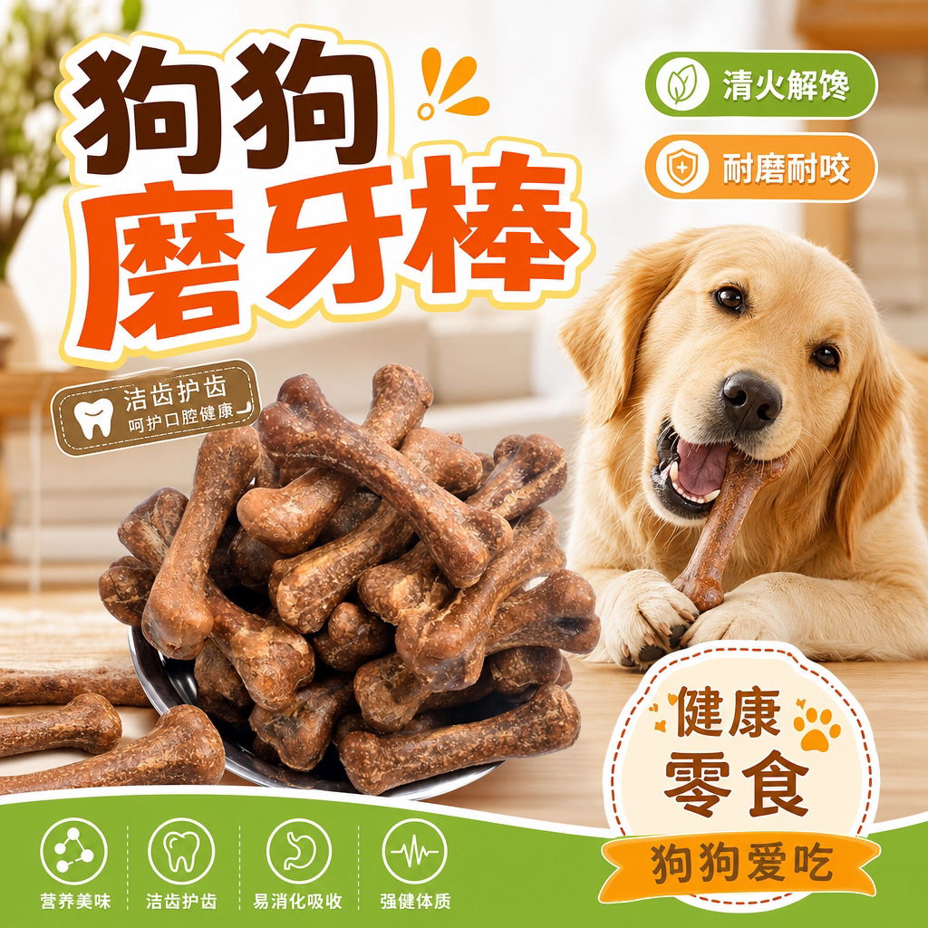 狗狗磨牙棒训犬奖励适口表现良好