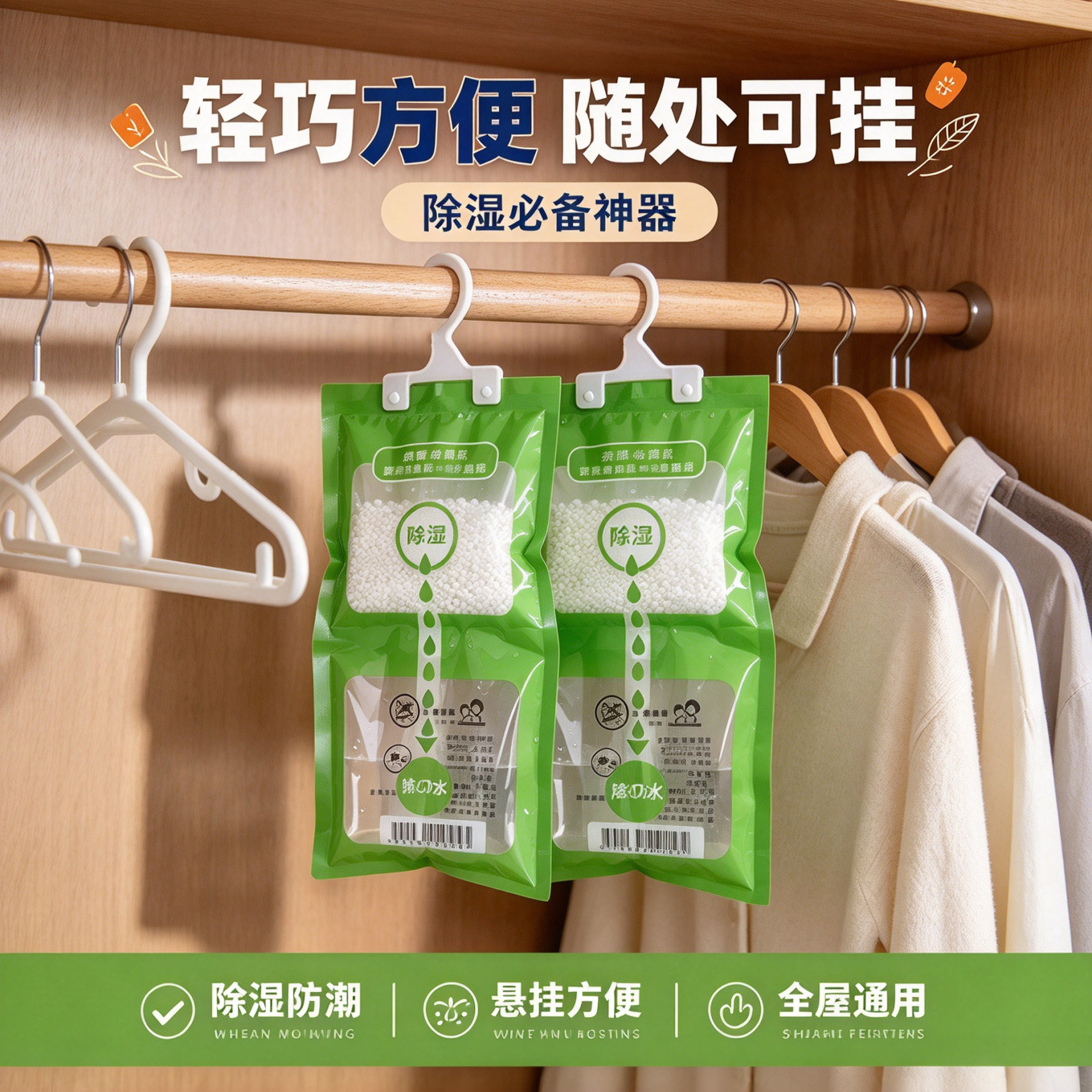 挂式长效除湿袋衣柜鞋柜防潮防霉