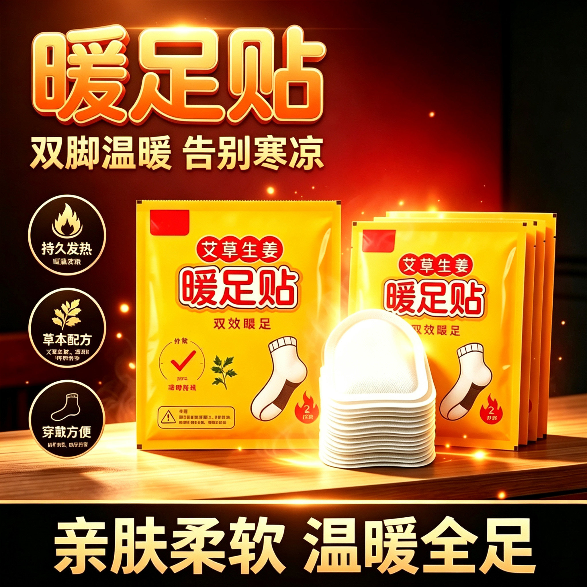 蒸汽暖足贴草本蒸汽温润足底肌肤