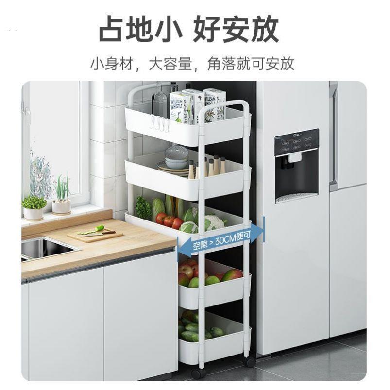小推车置物架厨房落地卧室多层婴儿零食移动浴室卫生间收纳储物架