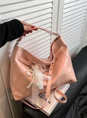 简约时尚2025新款包包大容量通勤单肩托特流行高级感百搭双肩包