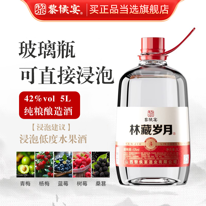 黎侯宴林藏岁月5L坛装42/53度