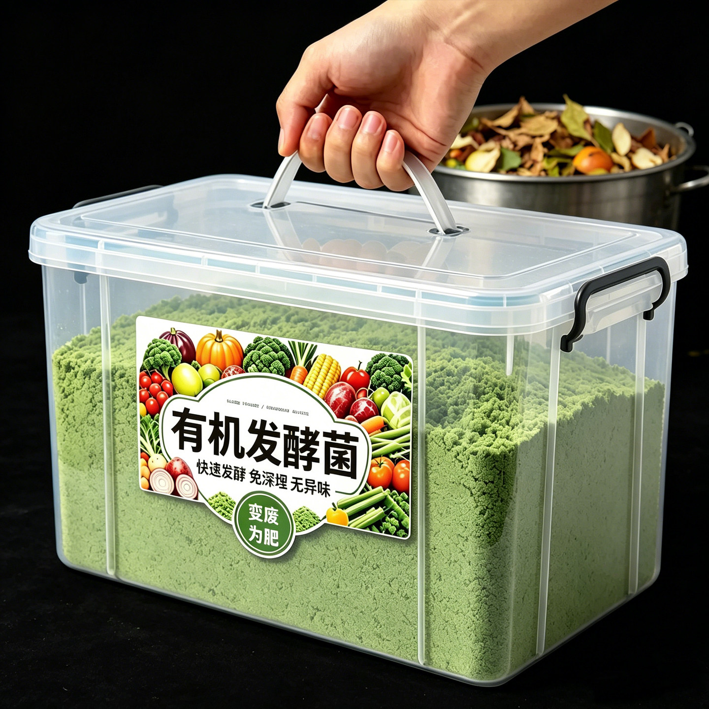邦伯冠厨余发酵堆肥营养土