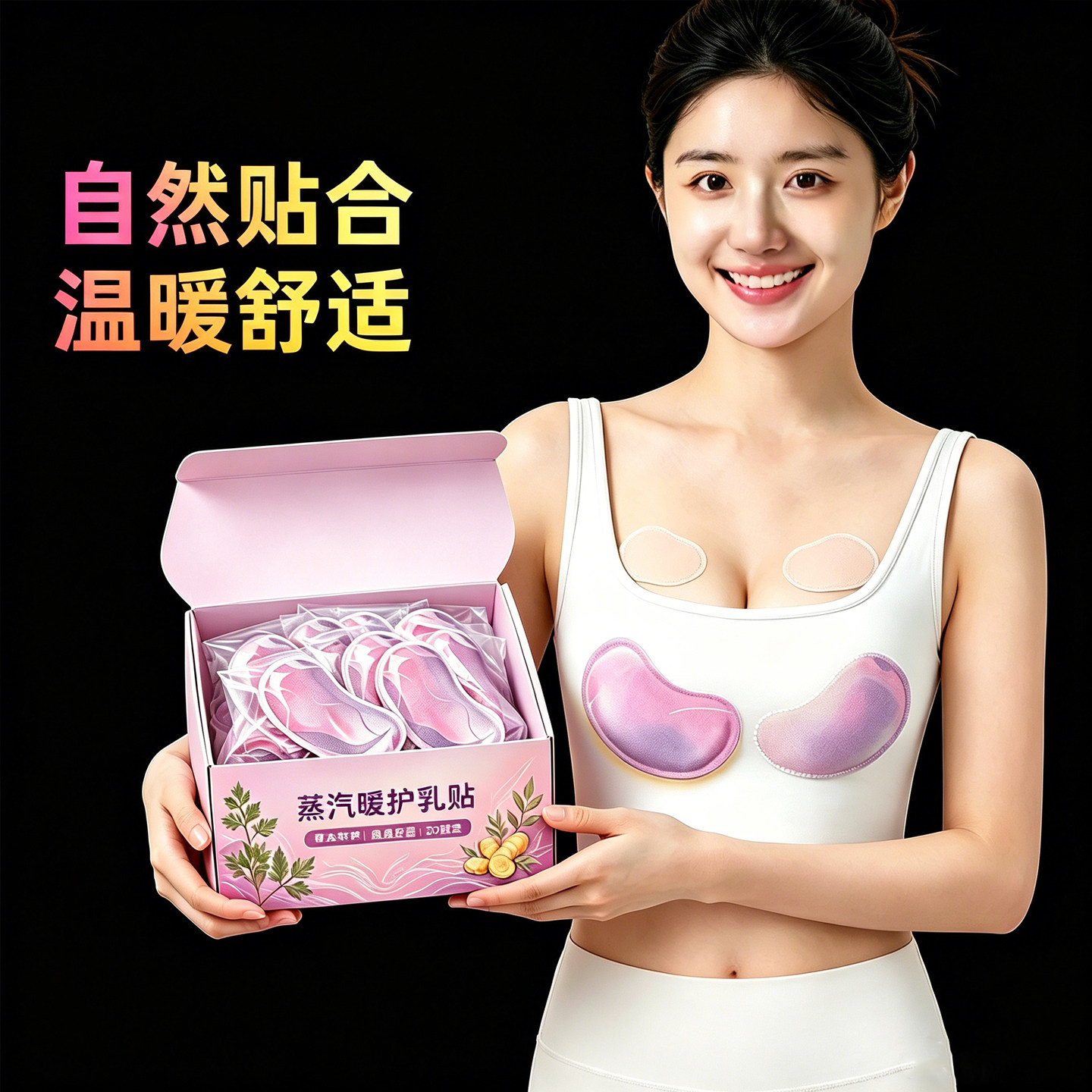 小豆蔻蒸汽热敷暖乳贴贴合暖胸