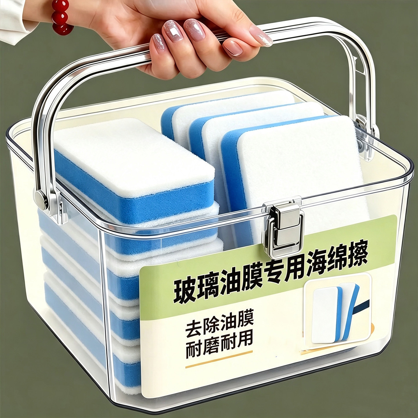 汽车玻璃抛光去油膜羊毛毡海绵