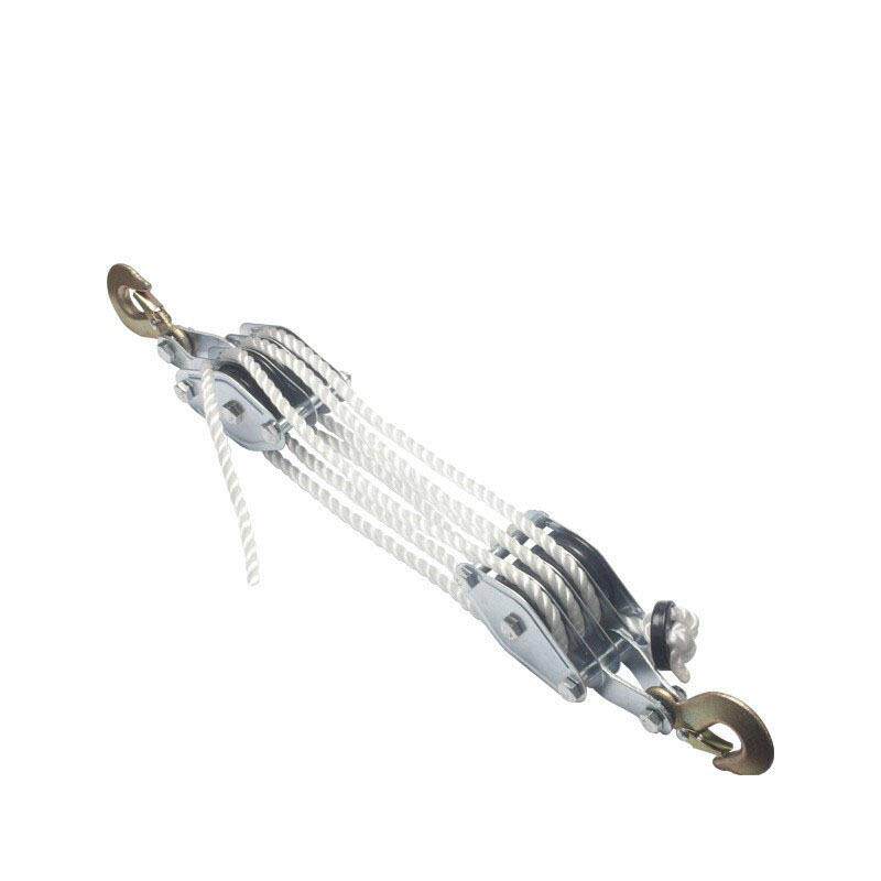 四轴吊机滑轮带尼龙绳起重滑轮起重机绞盘承重钢丝绞车