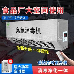 壁挂式臭氧发生器空气净化消毒机养殖场食品厂垃圾房车间除臭公测