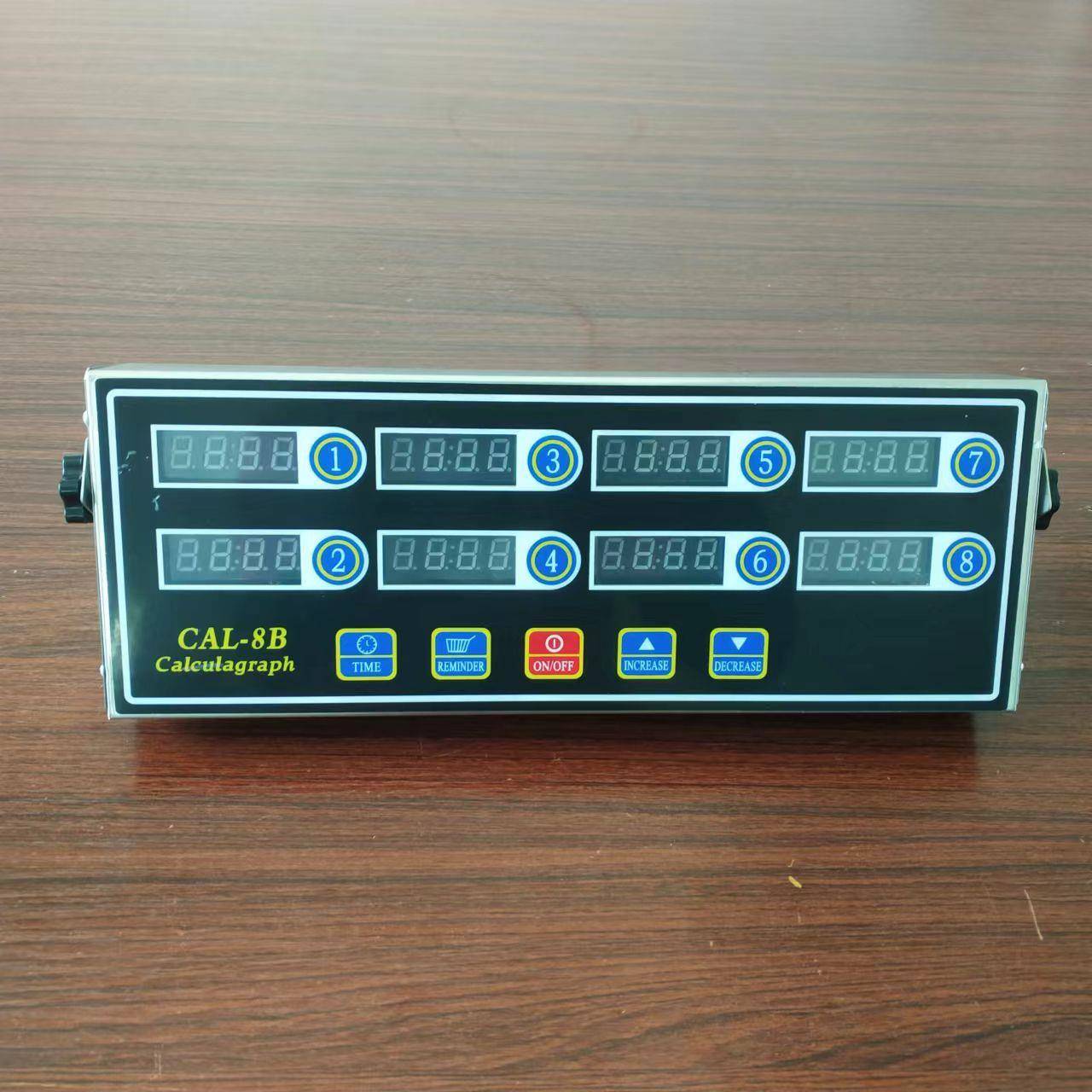 厨房计时器商用不锈钢八通道厨房烹饪可视提醒倒计时管理定时器